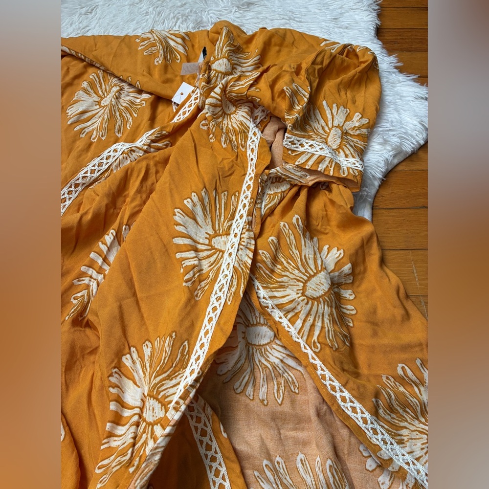 Sonoma Yellow Floral Print Lightweight Kimono 💛 - Picture 12 of 12